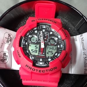 NEW G-Shock Red Resin strap Chronograph